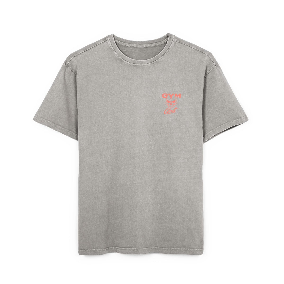 Oversize Tee Gym Ghost Asphalt & Orange "Geiler Scheiss" unisex