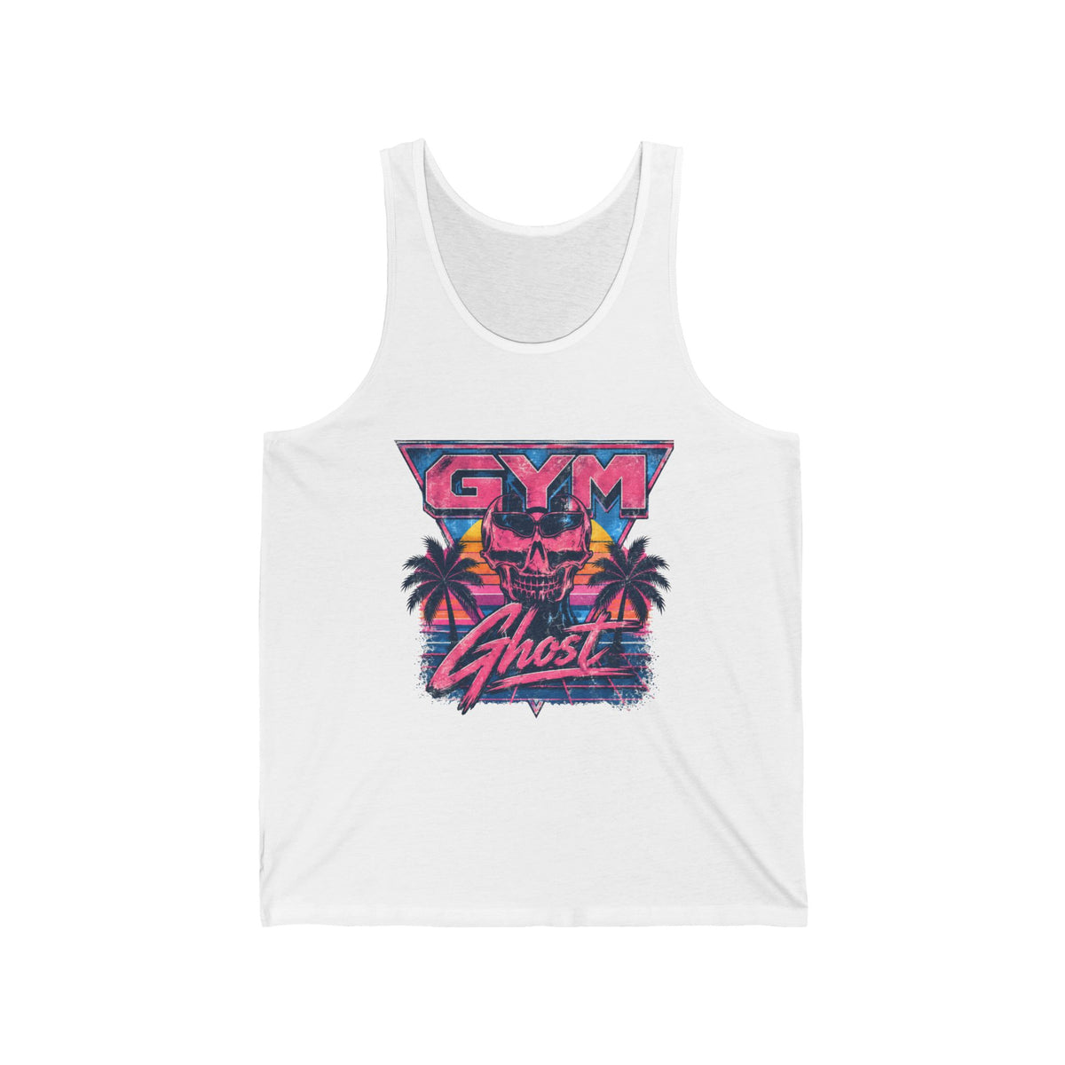 Gym Ghost 80's Tanktop 100% Baumwolle Unisex