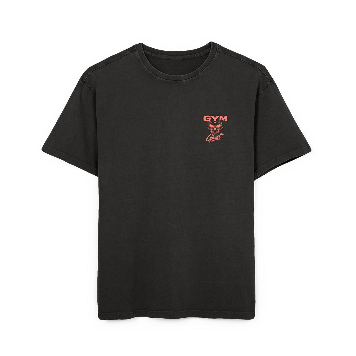 Oversize Tee Gym Ghost Black & Orange "Geiler Scheiss" unisex