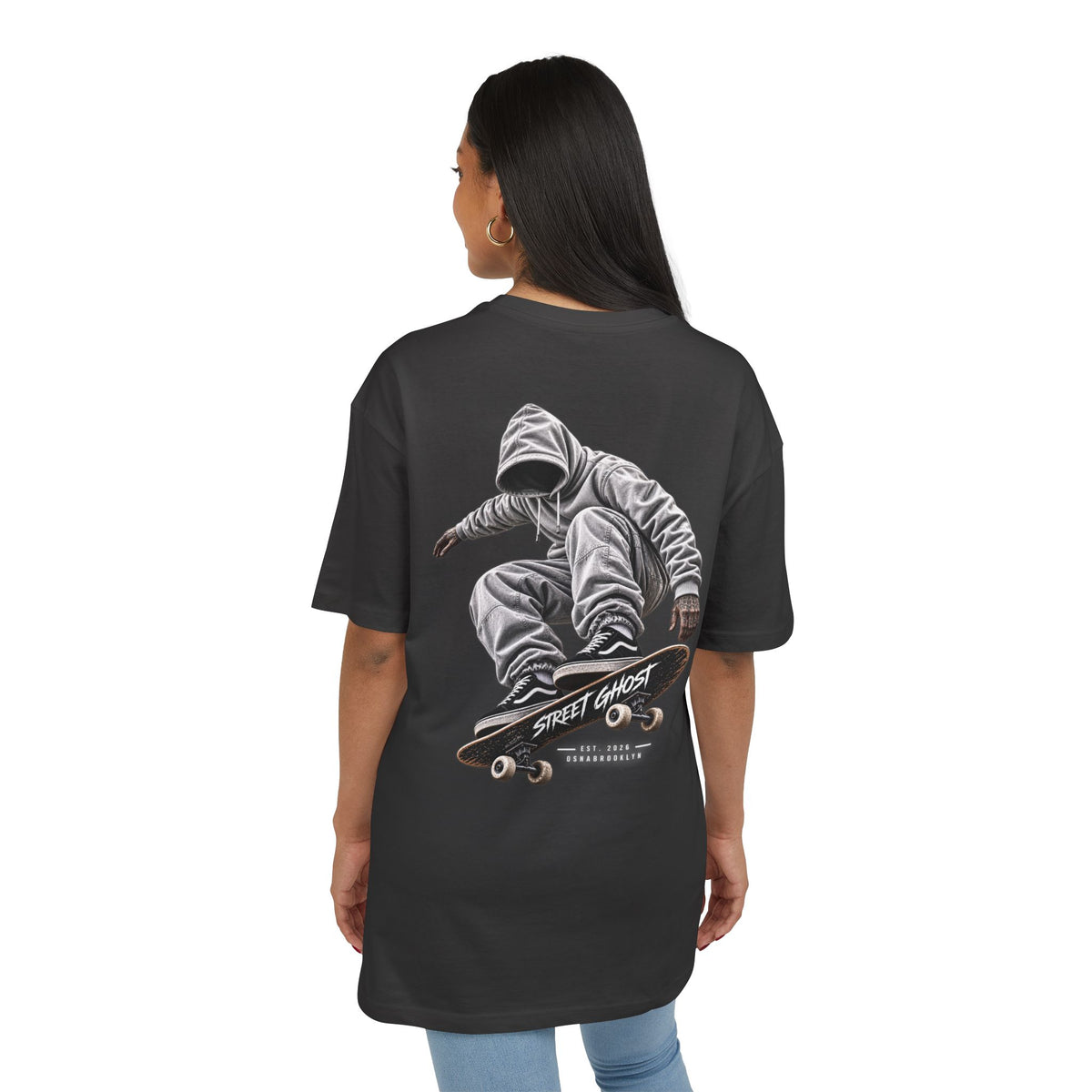 Street Ghost Urban Souls Nr.1: Skater real Black Oversize (7.0 oz /yd² (240 g/m²)