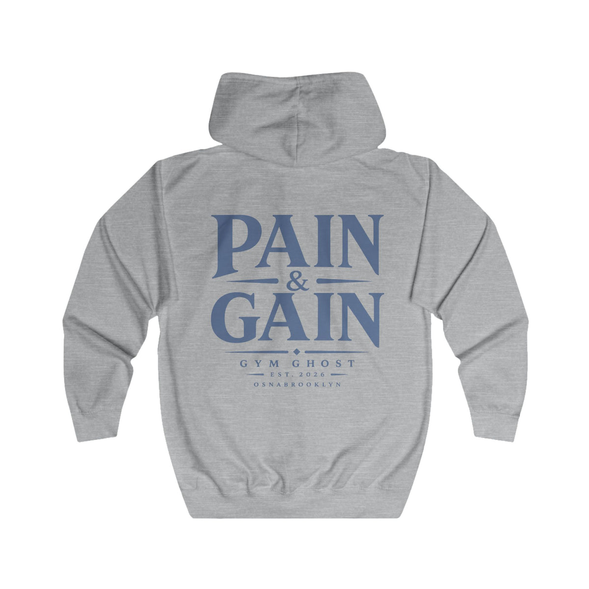 Ghost Zipper Grey "Pain&Gain" Unisex