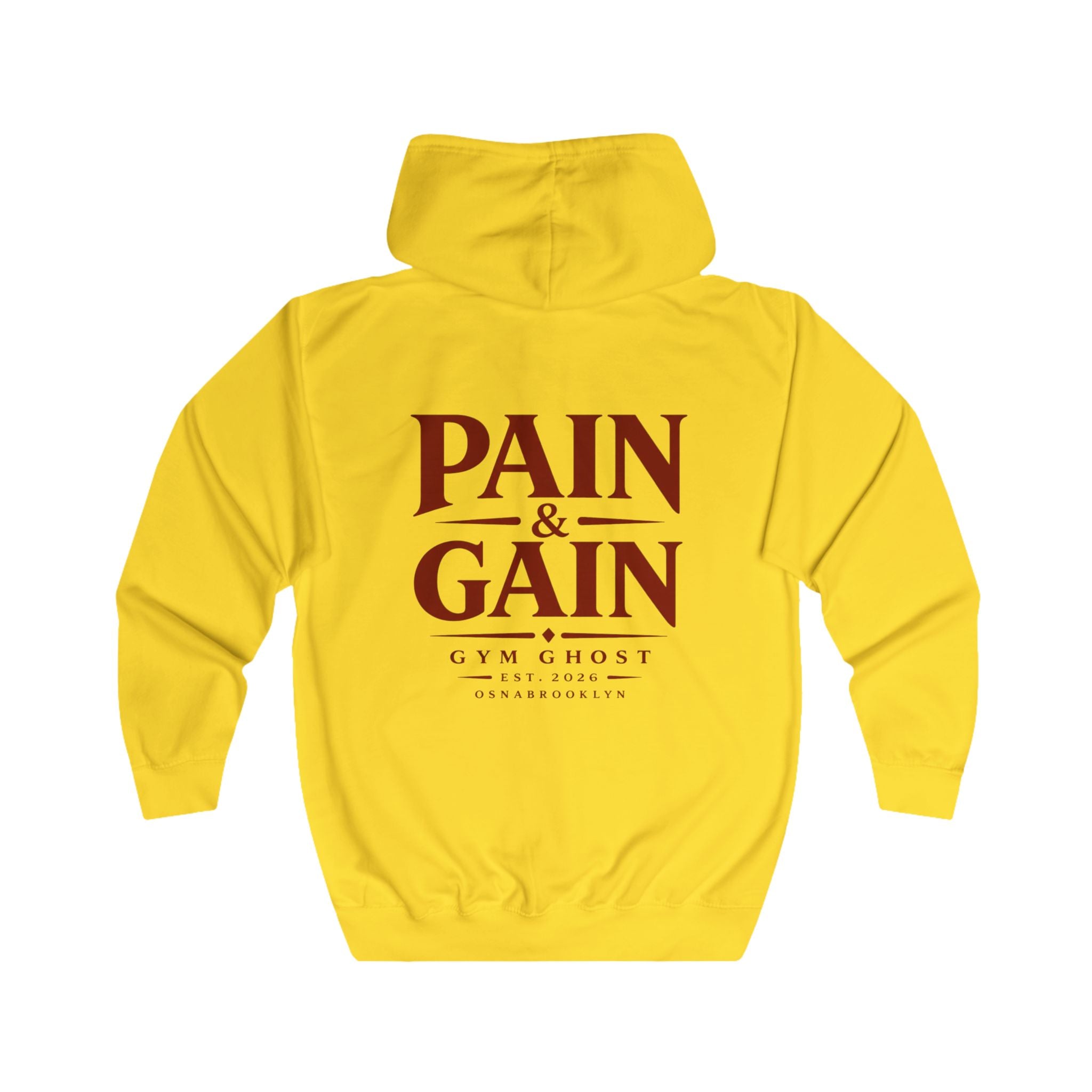 Ghost Zipper Yellow "Pain&Gain" Unisex