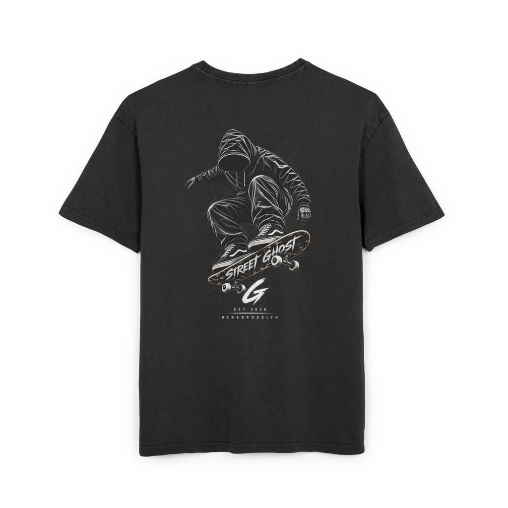 Street Ghost Urban Soul Nr.1 Skater Black Oversize Acid Washed Unisex
