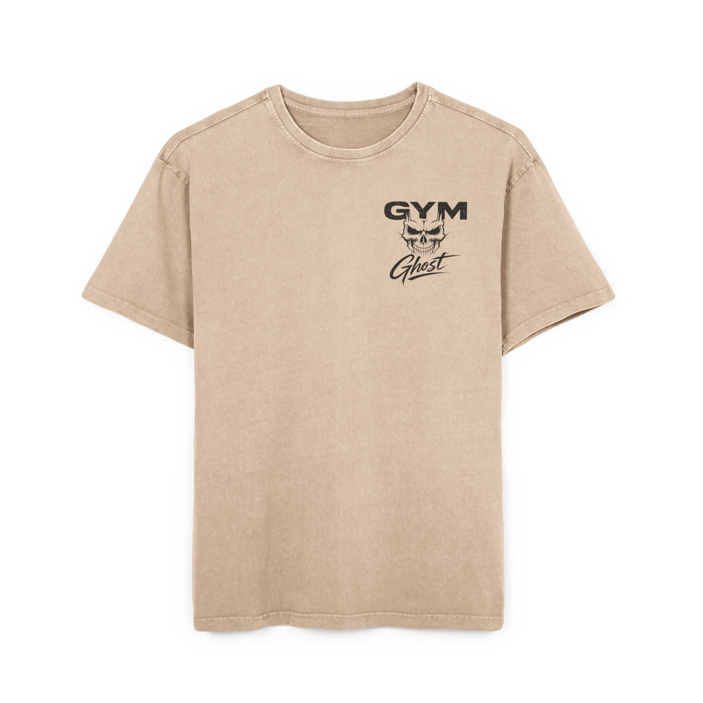 Gym Ghost Unisex Oversize T-Shirt Union Beige