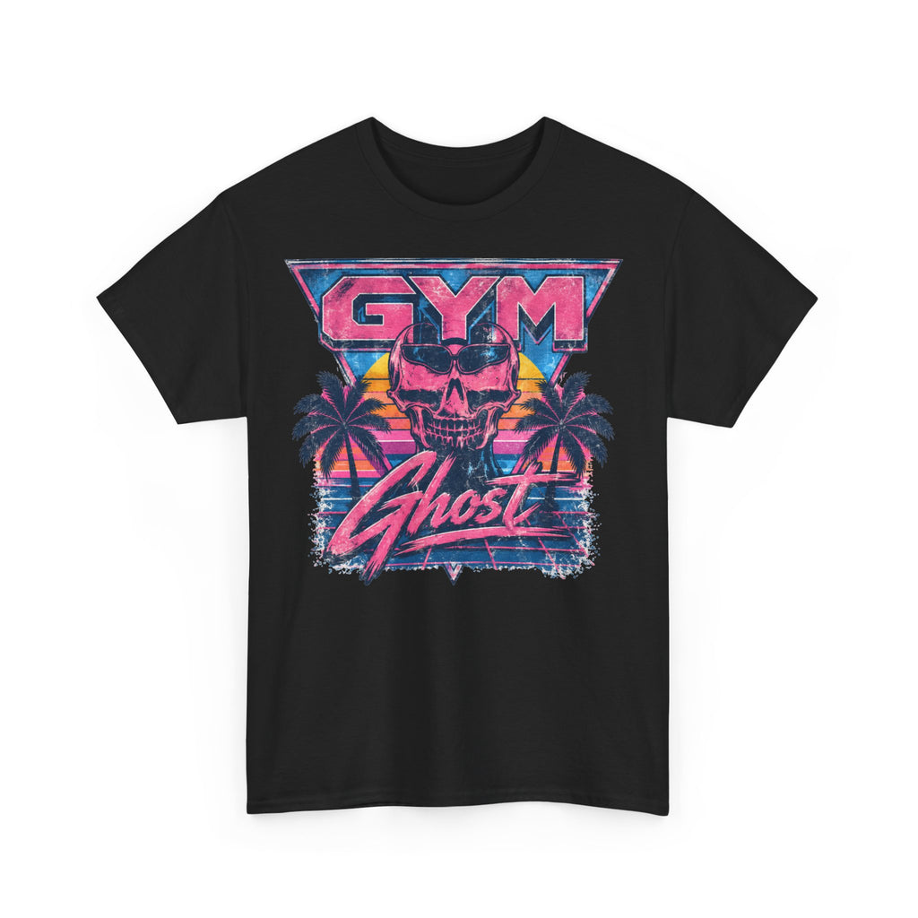 Gym Ghost Retro 80's Shirt 100% Baumwolle Unisex