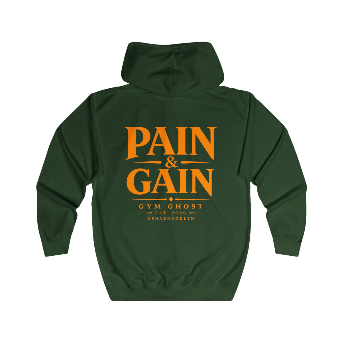 Ghost Zipper Green "Pain&Gain" Unisex