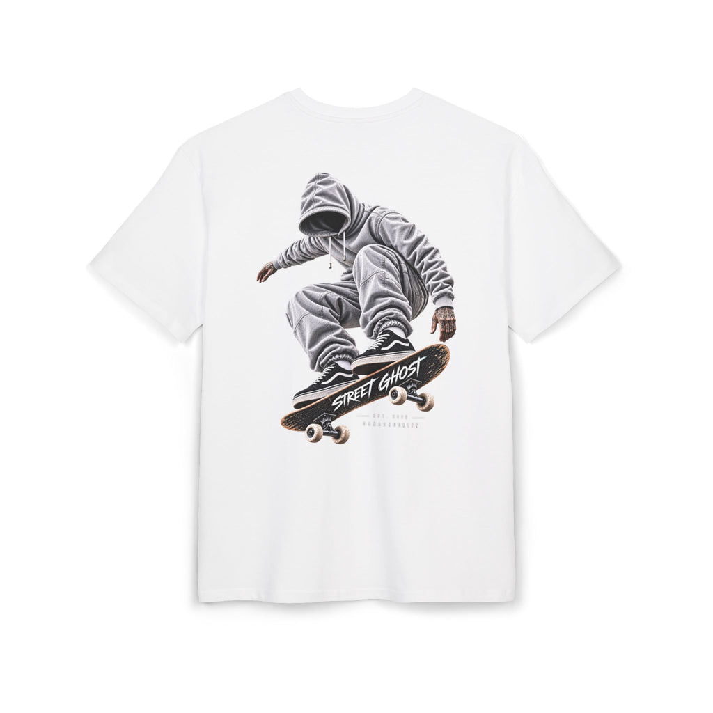 Street Ghost Urban Souls Nr1:white Skater Heavy Oversize Tee (7.0 oz /yd² (240 g/m²)