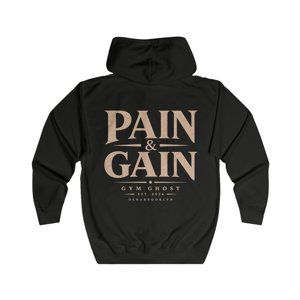 Ghost Zipper Black "Pain&Gain" Unisex