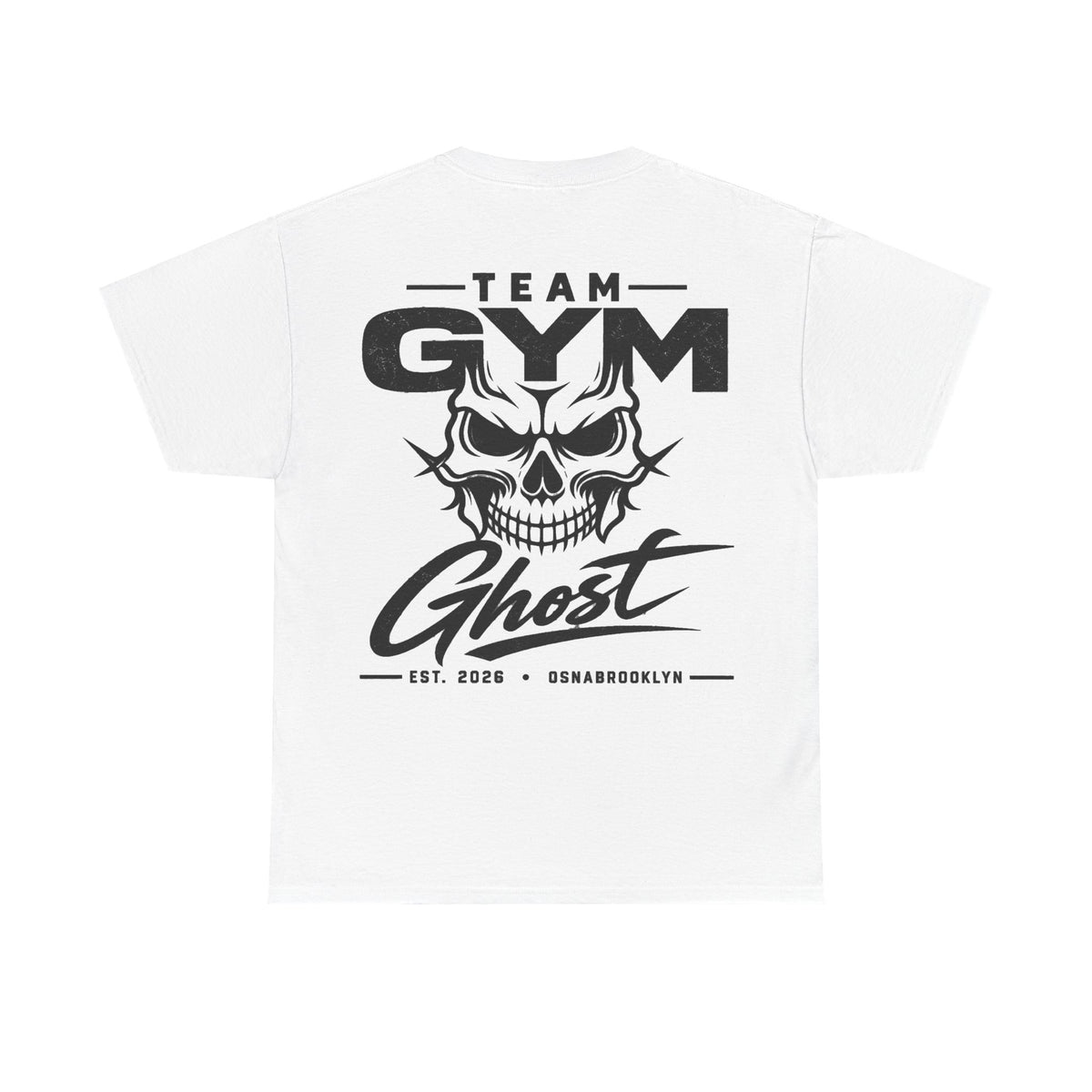 Team Gym Ghost Shirt schwarzer print Unisex 100% Baumwolle viele Farben