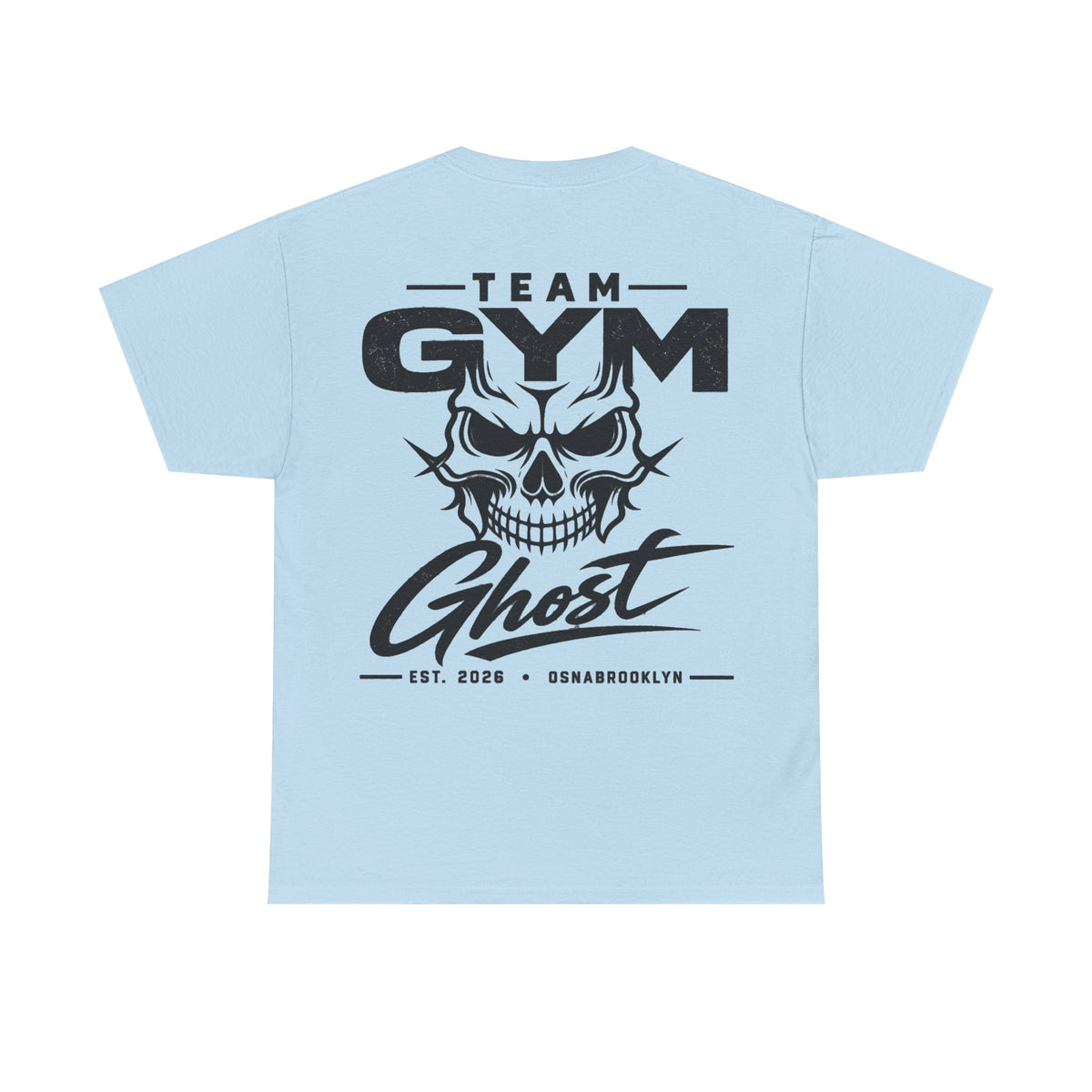 Team Gym Ghost Shirt schwarzer print Unisex 100% Baumwolle viele Farben