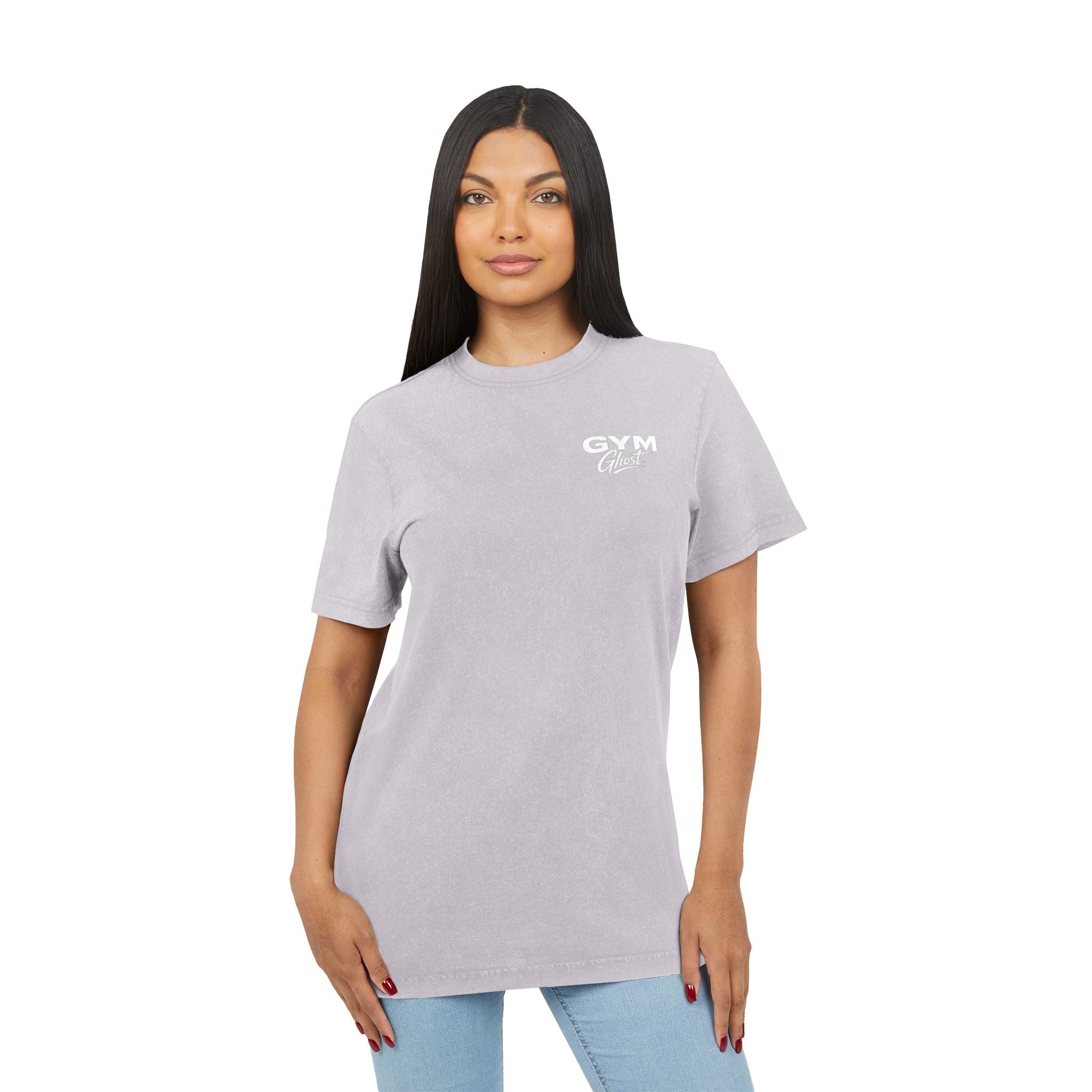 GYM GHOST Premium Basic Shirt Unisex – Acid Wash – 5 Farben