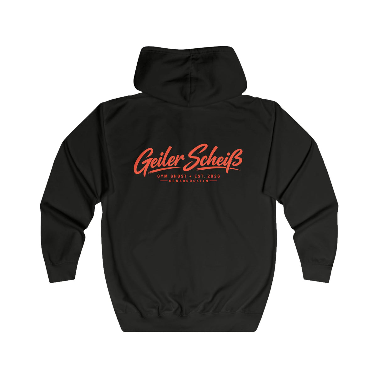 Ghost Zipper Black "Geiler Scheiss" Unisex