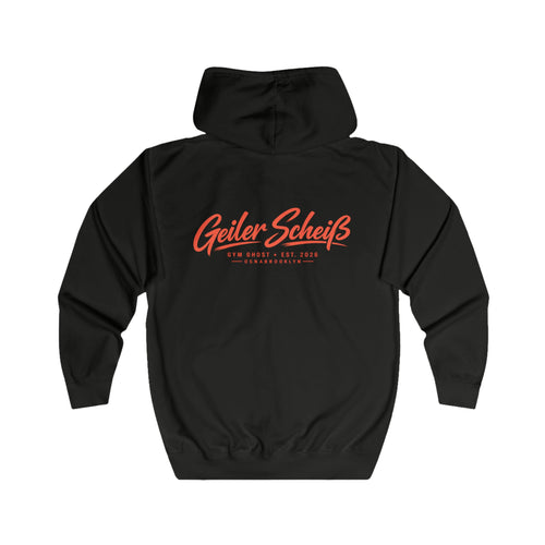 Ghost Zipper Black "Geiler Scheiss" Unisex