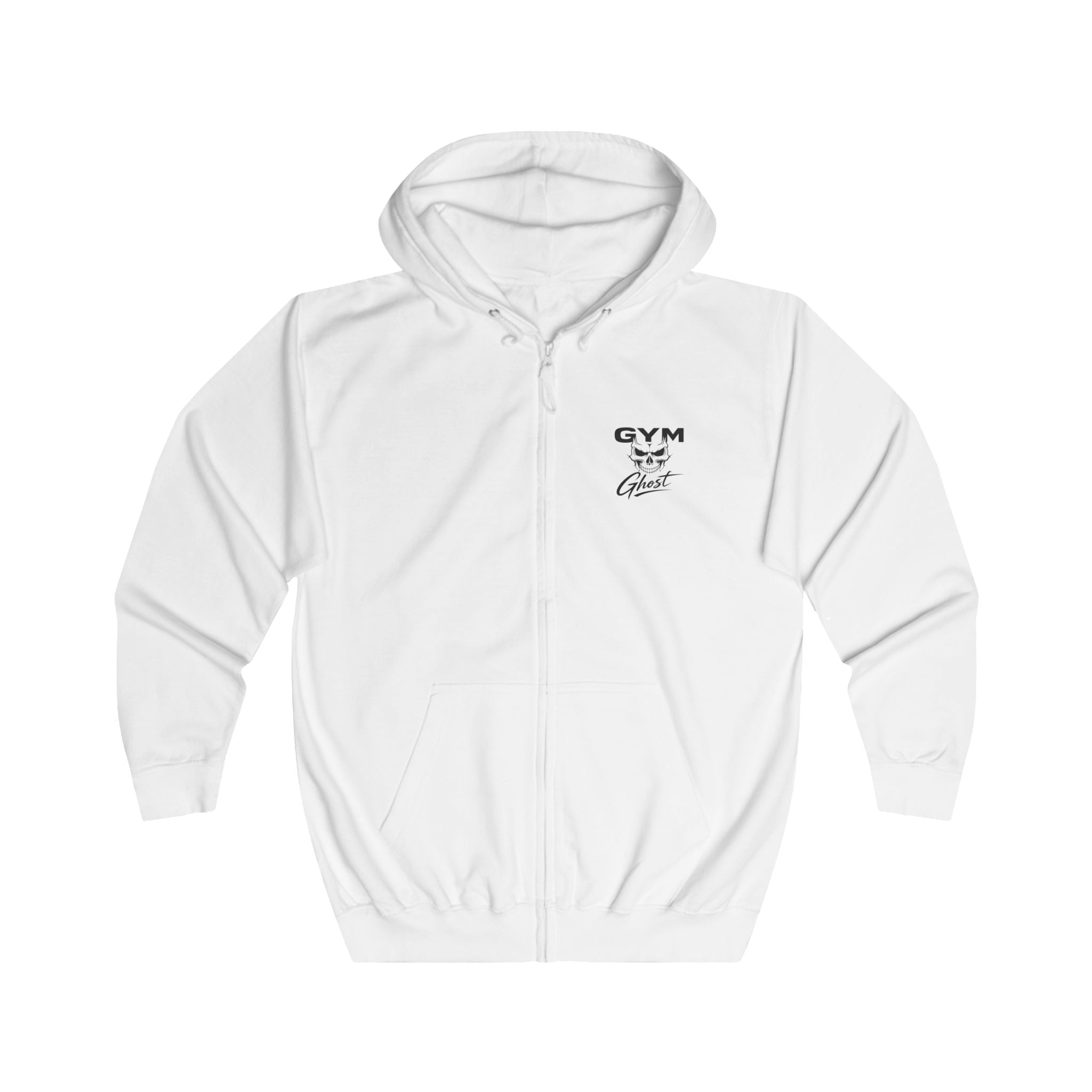 Ghost Zipper white "Geiler Scheiss" Unisex