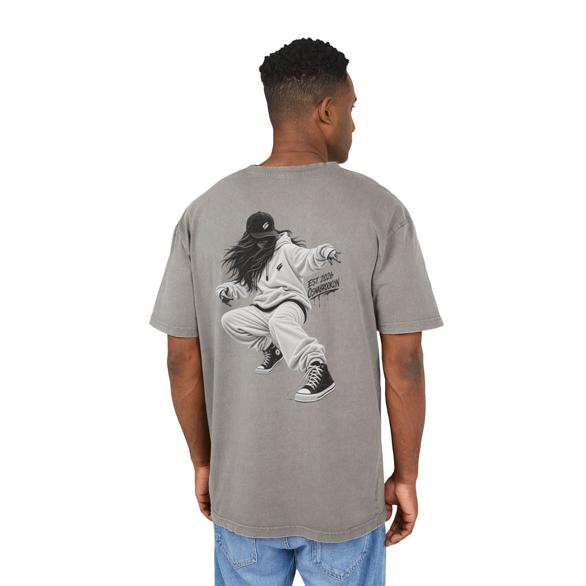 Street Ghost Oversize Acid Washed Urban Souls Nr.:2 Die Tänzerin Unisex Colored