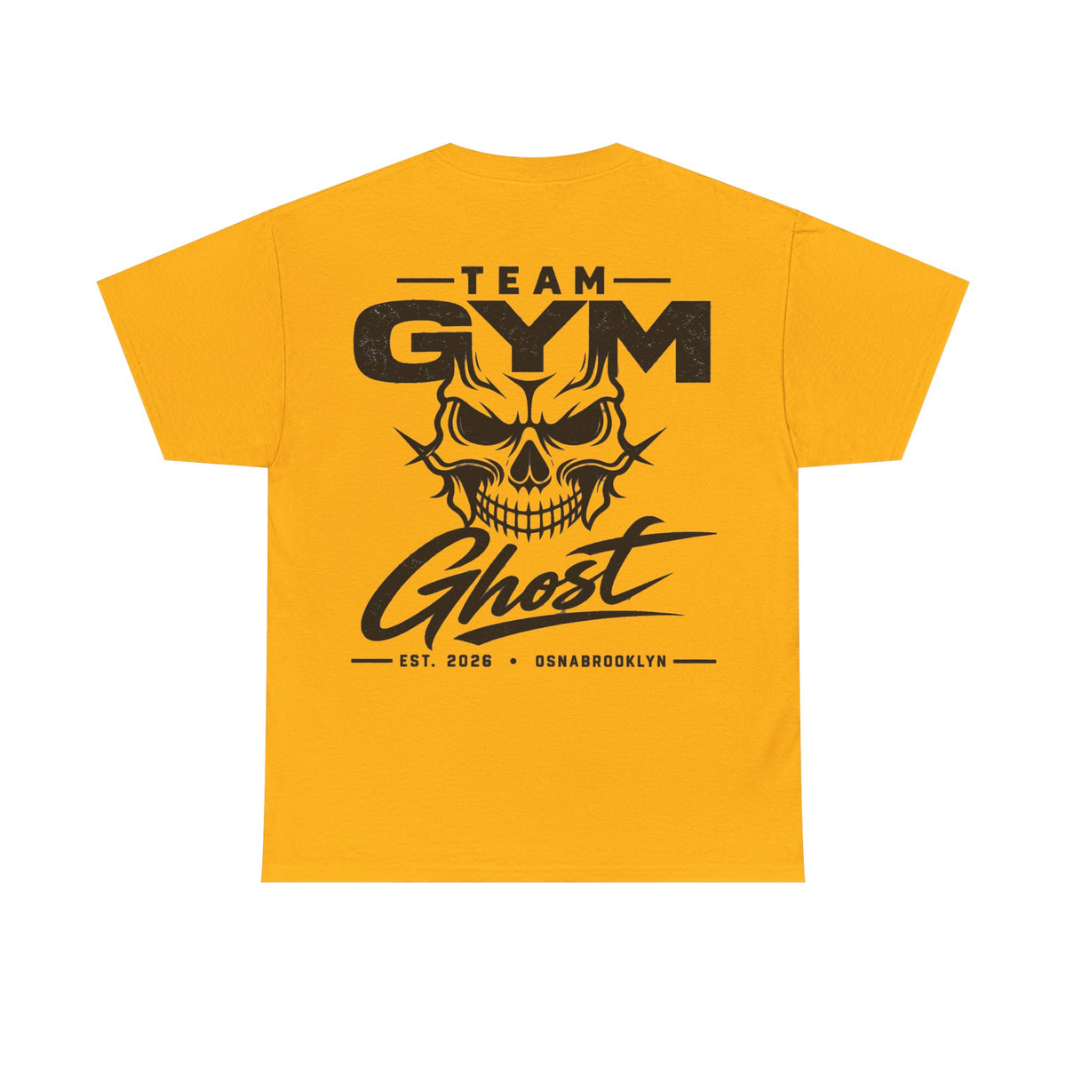 Team Gym Ghost Shirt schwarzer print Unisex 100% Baumwolle viele Farben