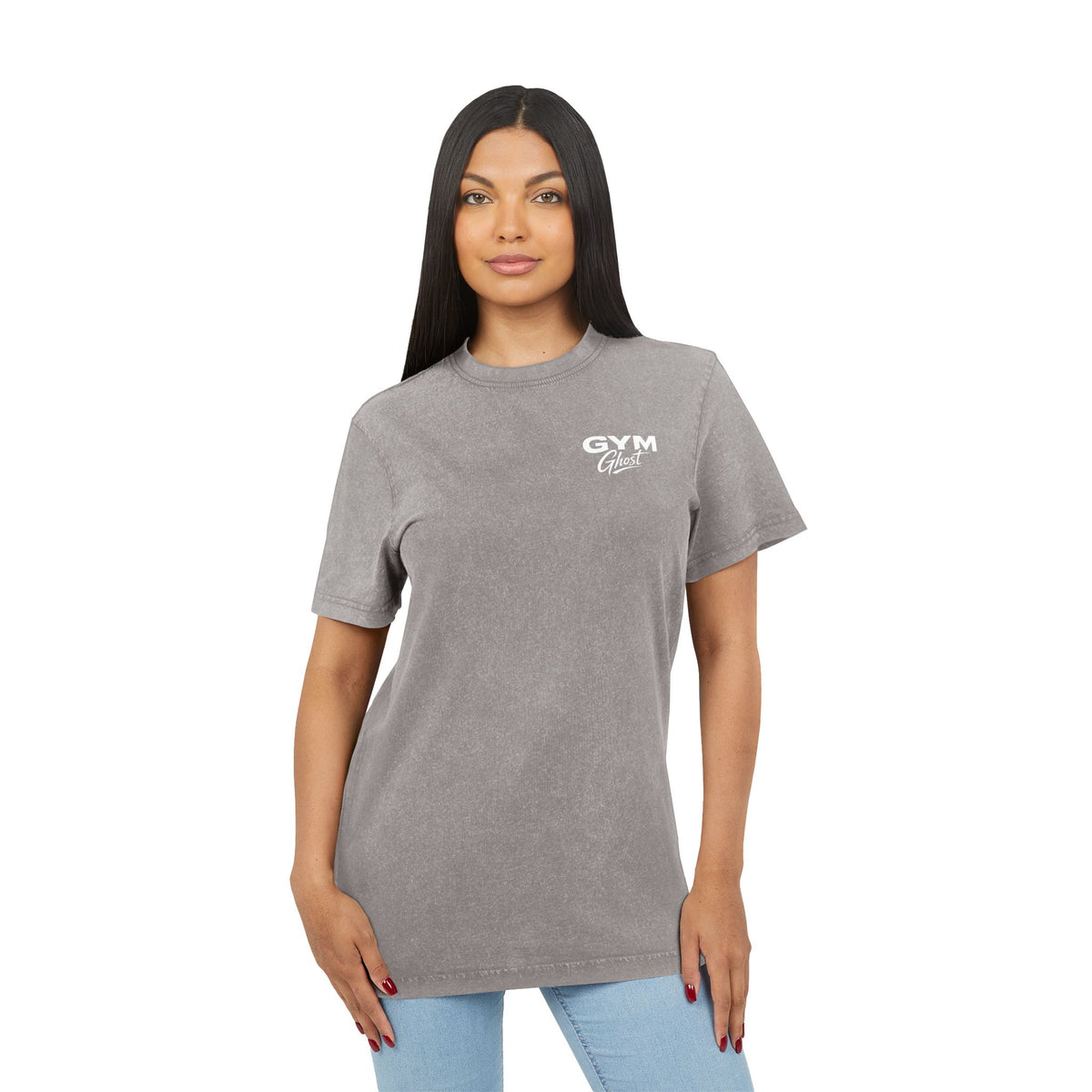 GYM GHOST Premium Basic Shirt Unisex – Acid Wash – 5 Farben
