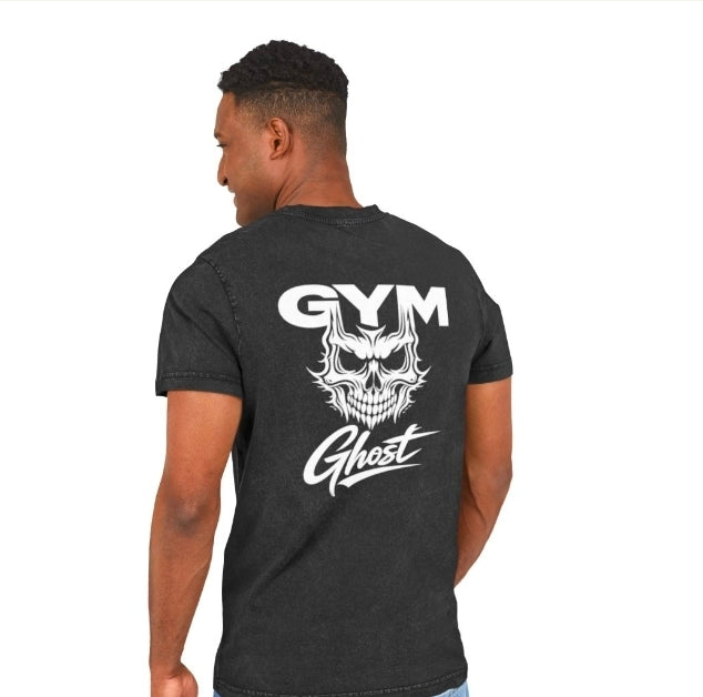 GYM GHOST Premium Basic Shirt Unisex – Acid Wash – 5 Farben