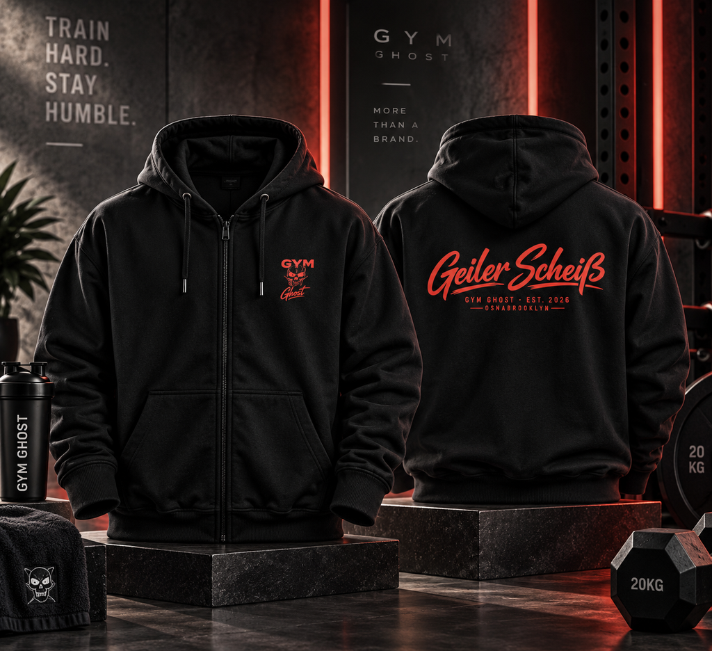 Ghost Zipper Black "Geiler Scheiß" Unisex