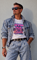 Gym Ghost Retro 80's Shirt 100% Baumwolle Unisex