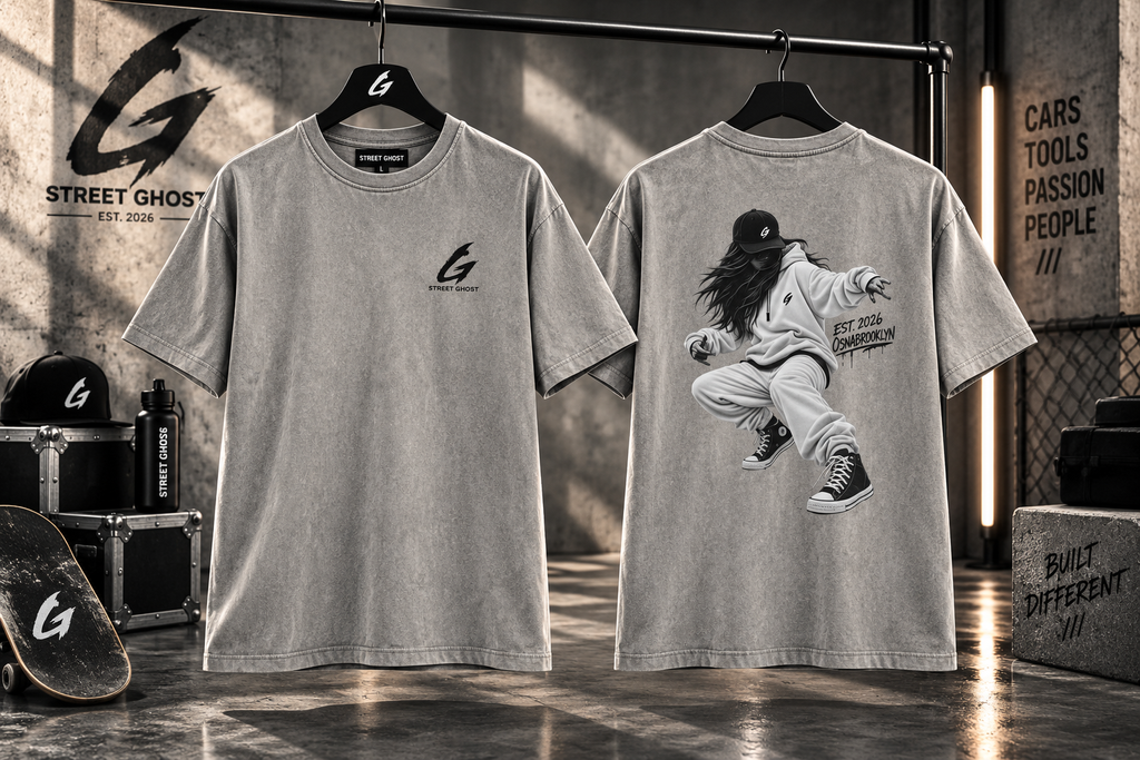 Street Ghost Oversize Acid Washed Urban Souls Nr.:2 Die Tänzerin Unisex Colored
